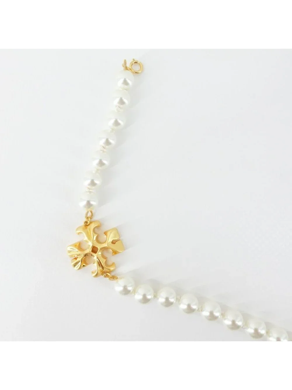 Tory Burch Roxanne Pearl Necklace Gold/ Ivory OS